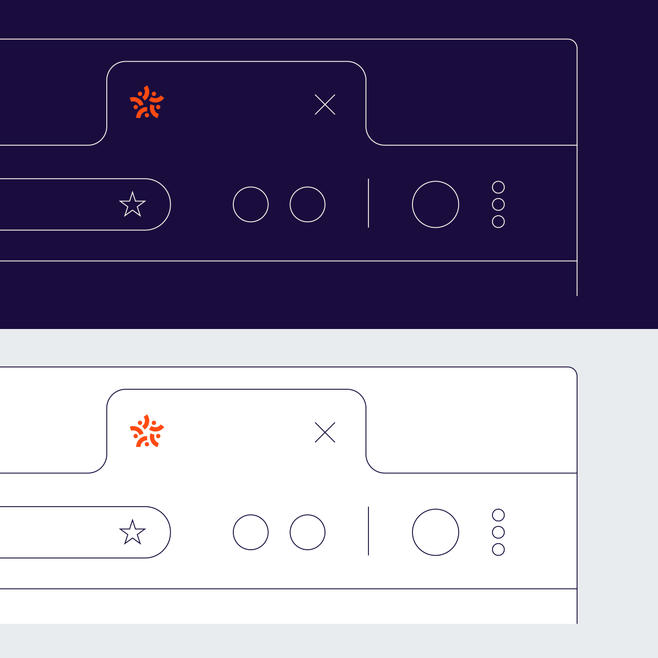 The smirk favicon works on light and dark themes