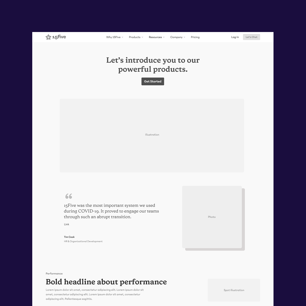 A high-Fidelity wireframe