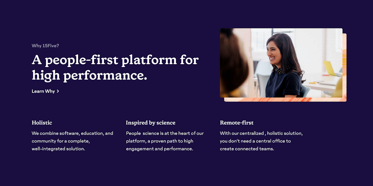 "A people-first platform for high performance"