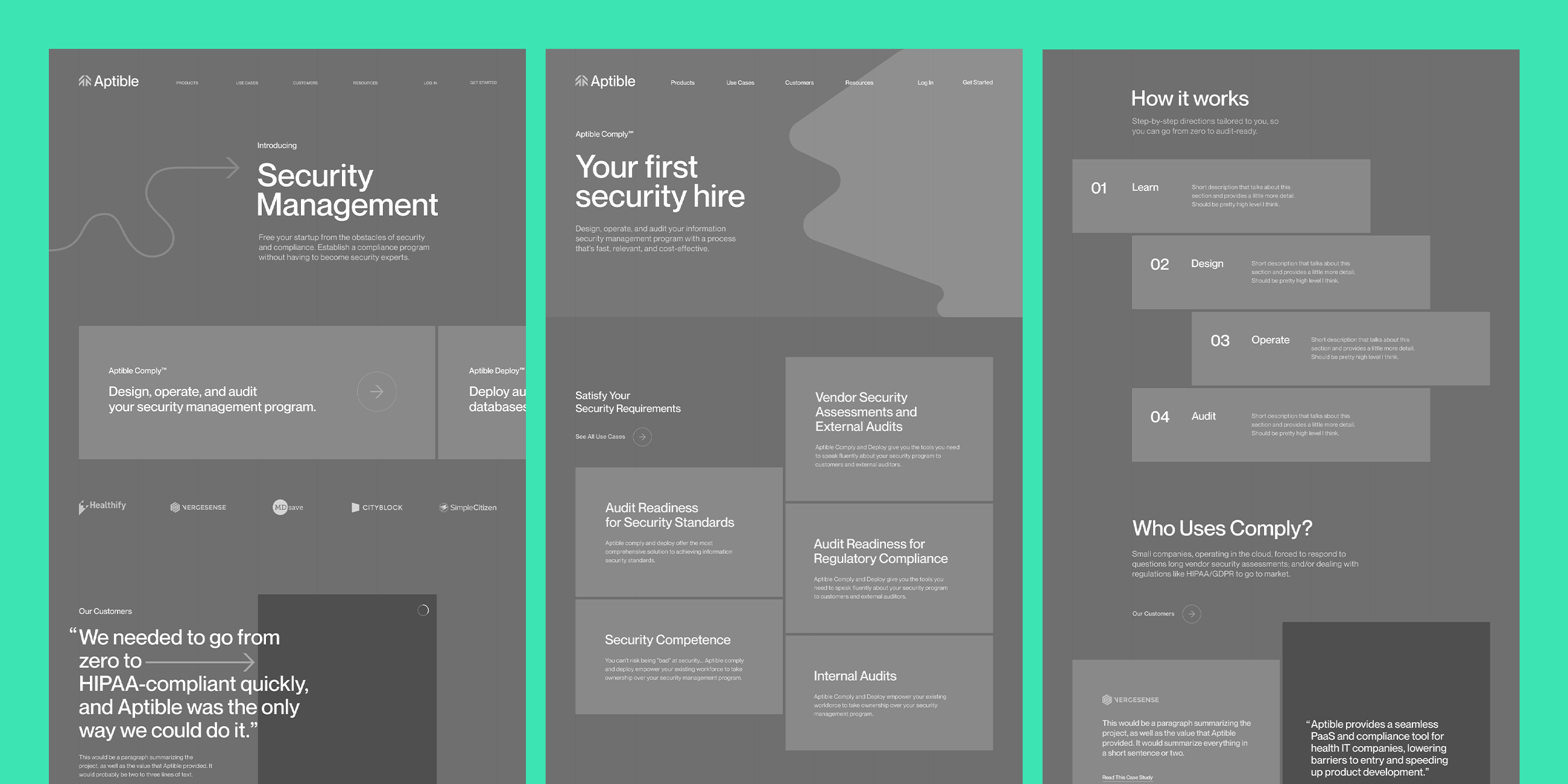 Aptible wireframeonly