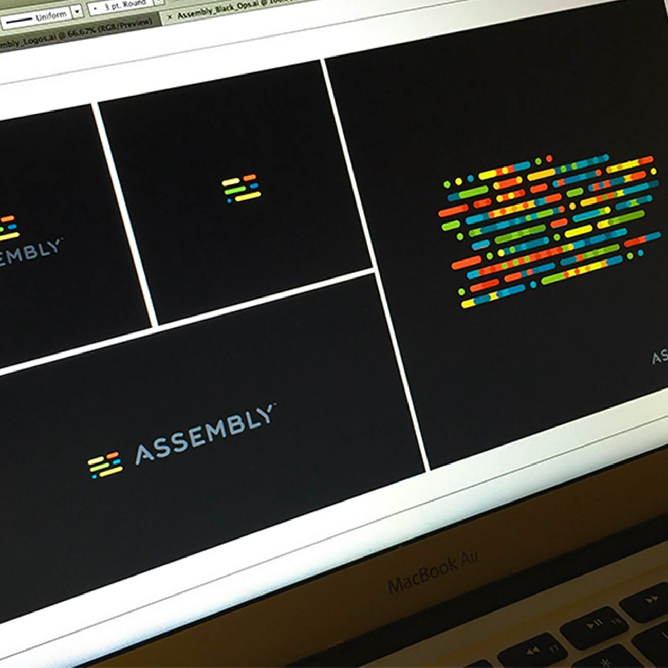 Assembly on black 2x
