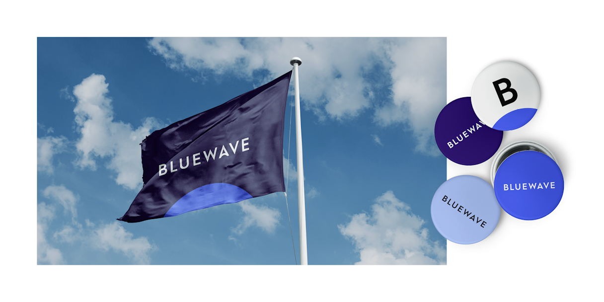 Blue Wave flagbutton