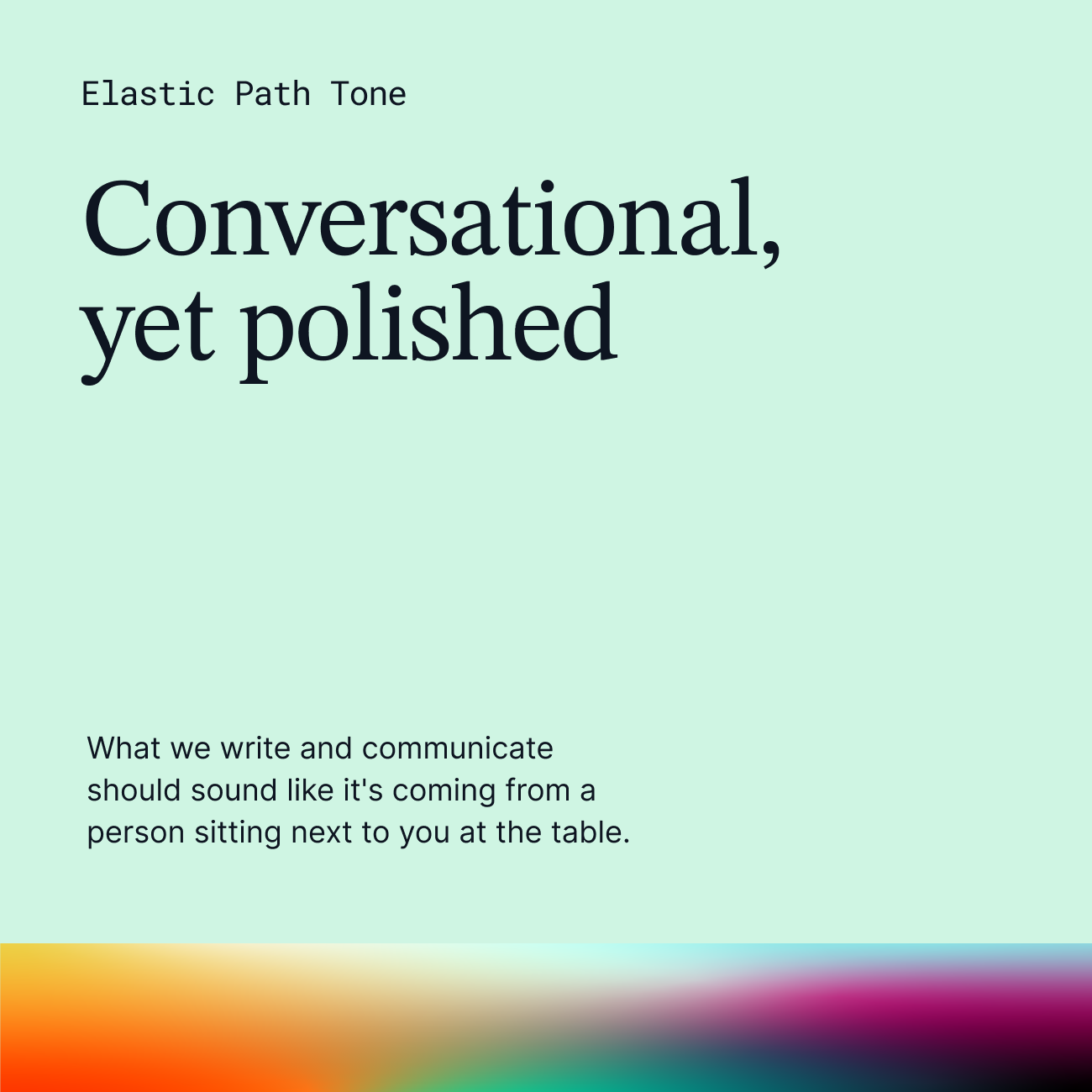 Elastic Path Voiceand Tone2