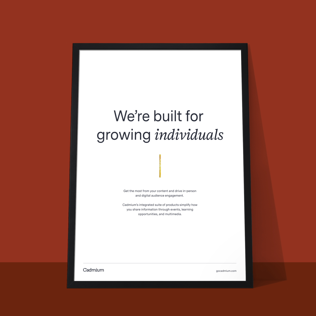 Cadmium framedposter