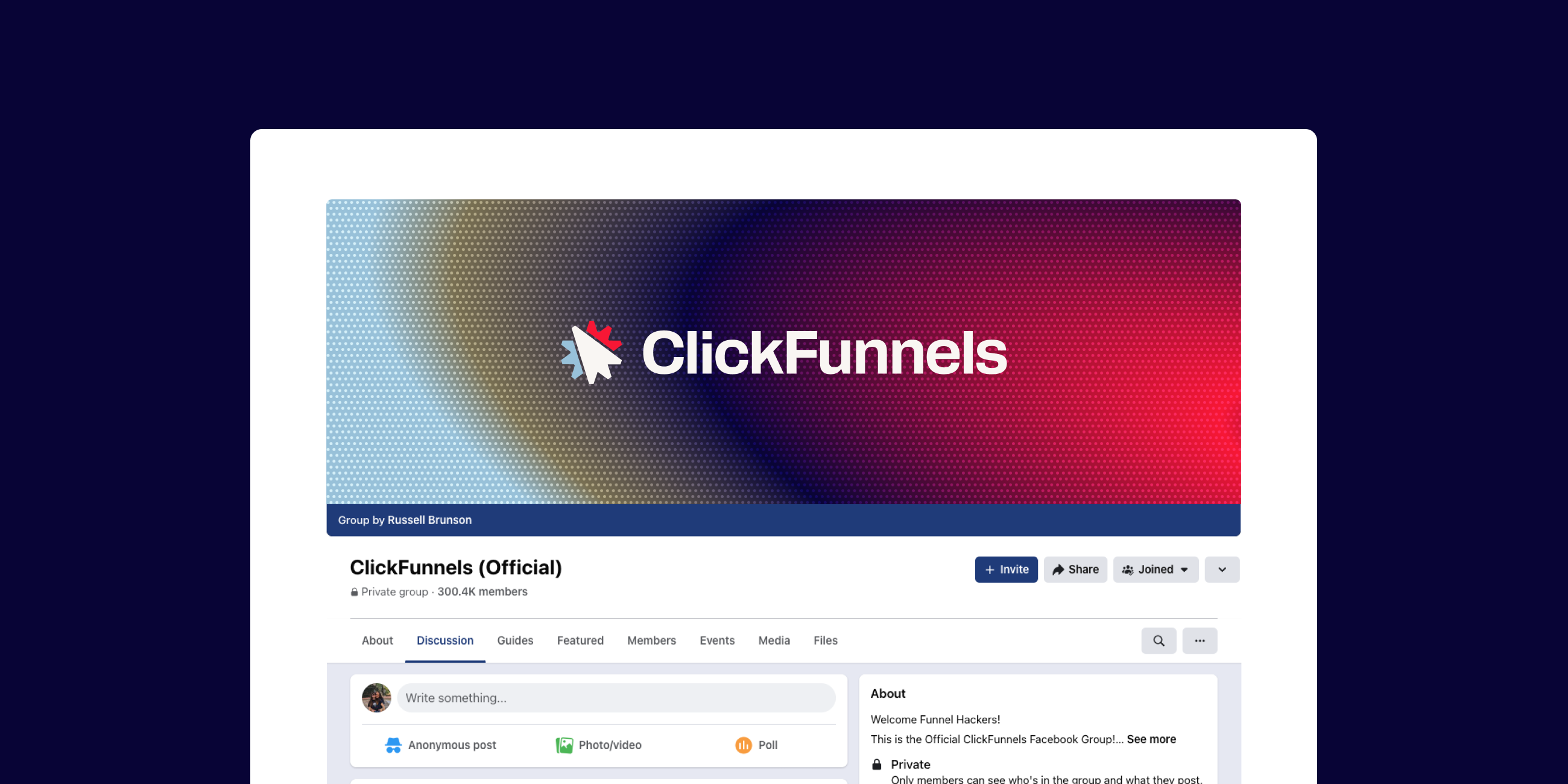 Clickfunnels FB