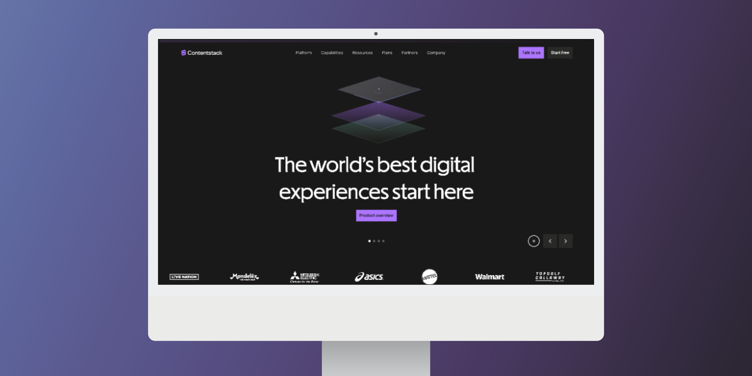 Contentstack homepage v4
