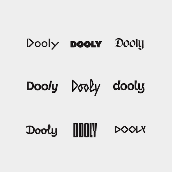 Dooly logotypegrid gray