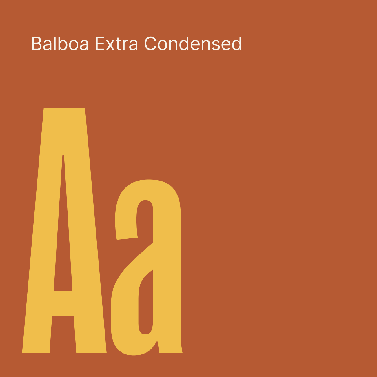 Balboa Extra Condensed