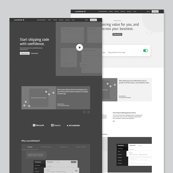 A high fidelity wireframe created in Figma