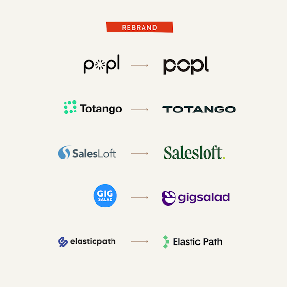 Examples of rebranded logos by Focus Lab