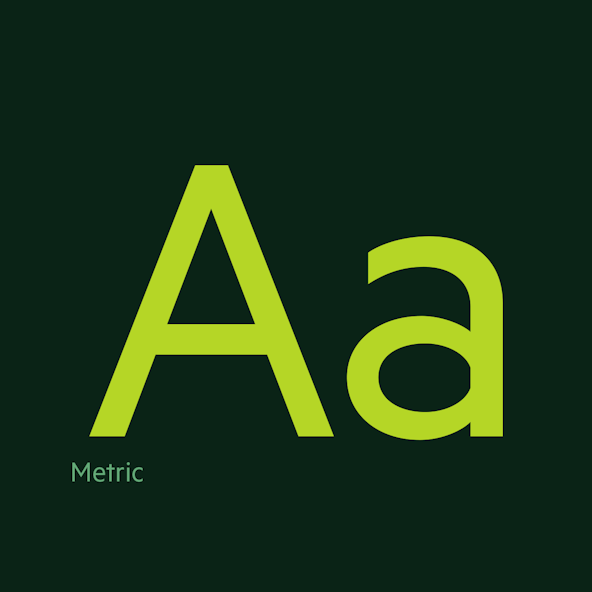 Metric Typeface