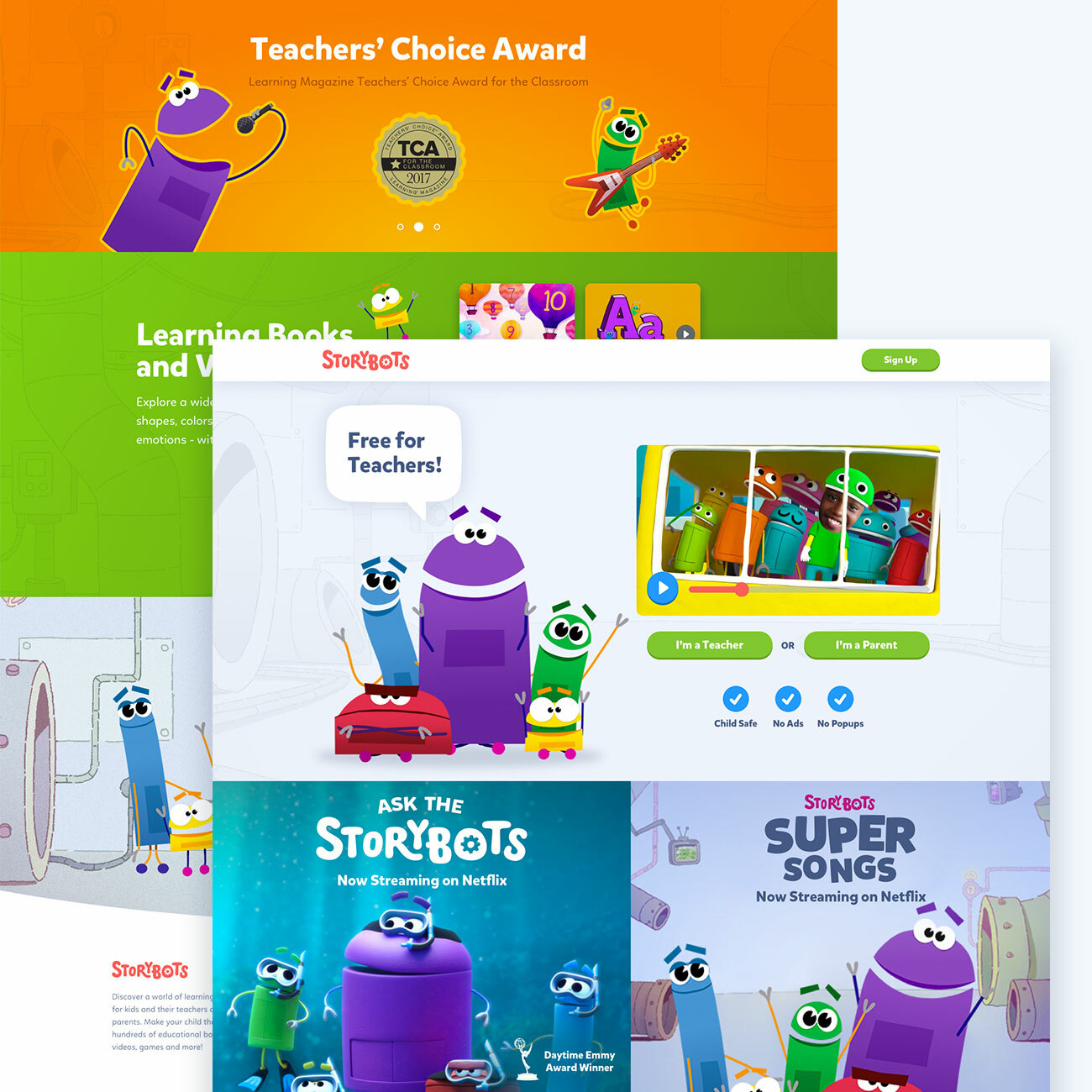 Storybots homepage
