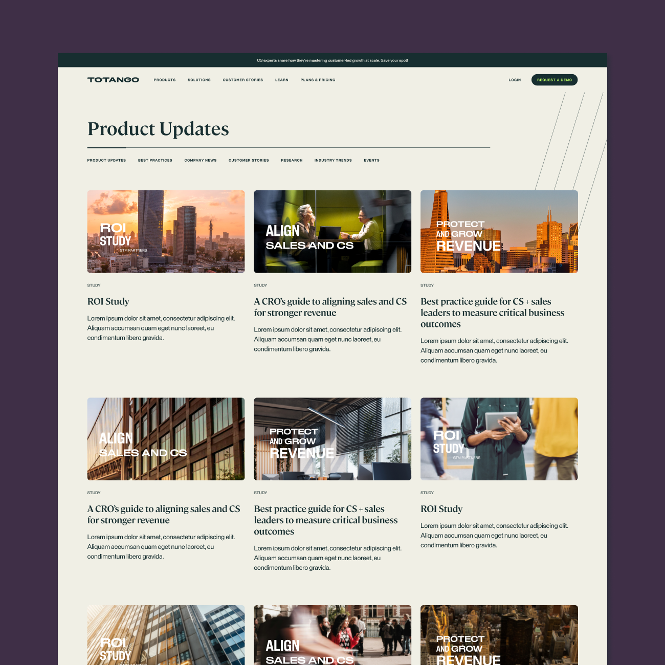 Totango Category Page